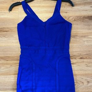 Size medium blue formal dress worn once